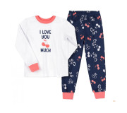 Пижама Bembi ПЖ53 бело-синий 80-146