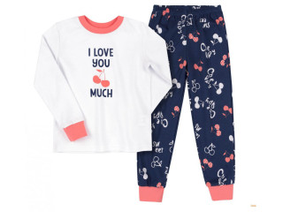 Пижама Bembi ПЖ53 бело-синий 80-146