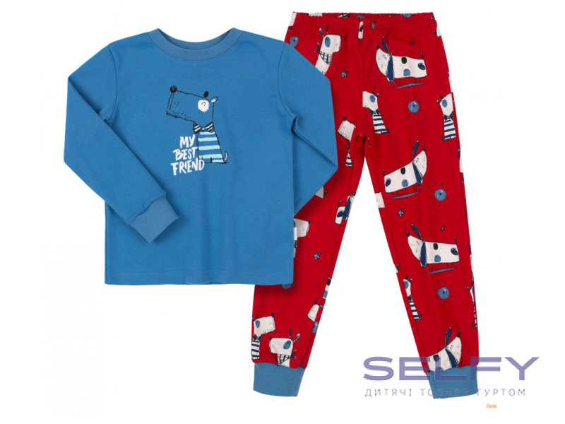 Піжама Bembi  ПЖ53 синьо-червоний 80-146, Фото 10