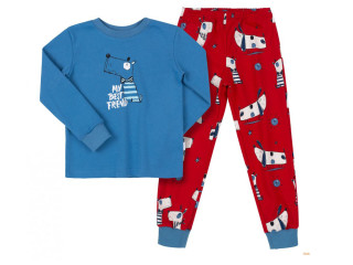 Пижама Bembi ПЖ53 сине-красный 80-146
