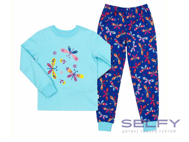 Піжама Bembi  ПЖ53 синьо-голубий 80-146, Фото 16