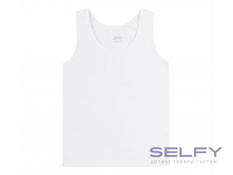 Майка Bembi МК26 белая 80-158, Фото 3