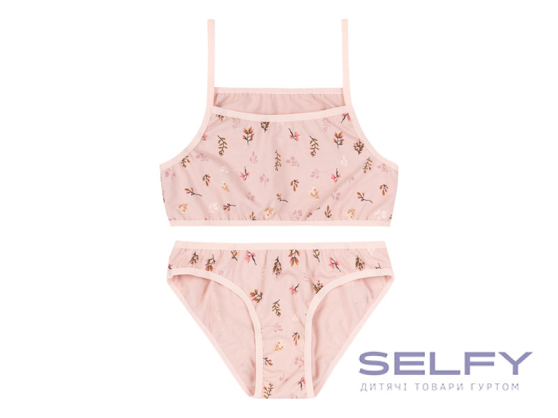 Комплект(майка, трусики) Bembi КП263 розовая 116-158, Фото 1