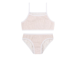 Комплект(майка, трусики) Bembi КП263 бело-красный 116-158