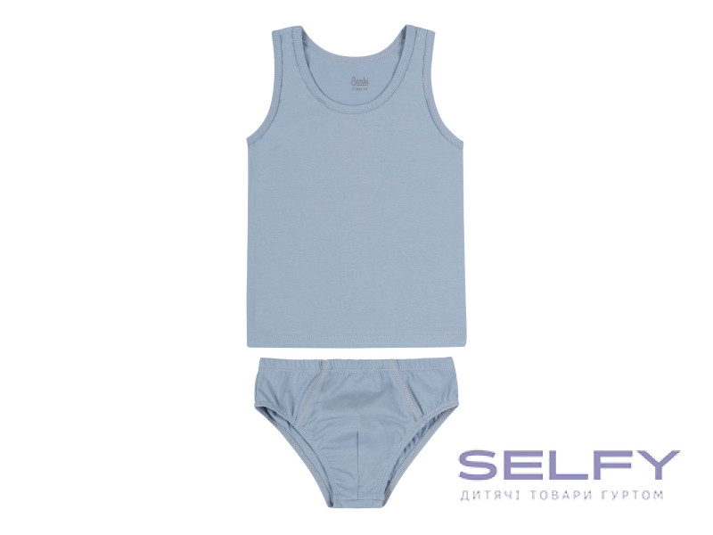 Комплект(майка, трусики) Bembi КП269 серый 80-158, Фото 1