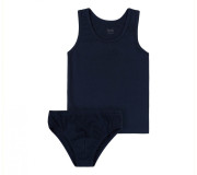 Комплект(майка, трусики) Bembi КП269 черный 80-158