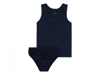 Комплект(майка, трусики) Bembi КП269 черный 80-158