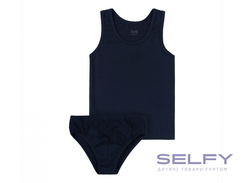 Комплект(майка, трусики) Bembi КП269 черный 80-158, Фото 1