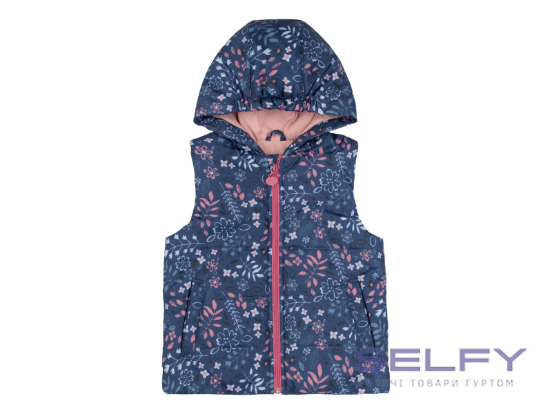 Жилет Bembi ЖЛ47 сине-розовый рисунок 80-110, Фото 1