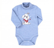 Боди Bembi БД107 меланж-голубой 74-92