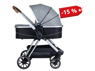 Коляска для дитини універсальна FreeON 3 в 1 Fantasy Grey-Black