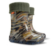 Резиновые сапожки Stormer lux print хаки 28-35