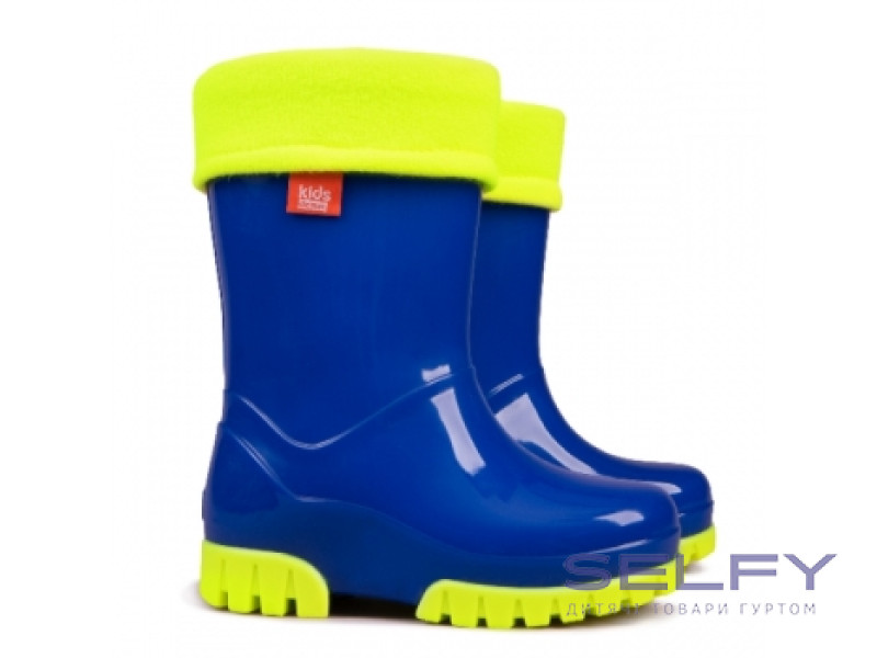 Резинові чобітки Twister fluo синій 28-35, Фото 1
