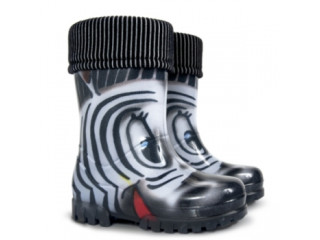Резинові чобітки Twister Lux print, зебра 20-27