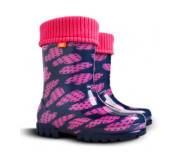 Резинові чобітки Twister Lux print Серце фіолетове 28-35