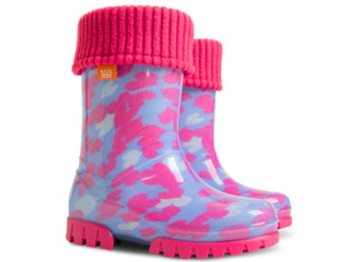 Резиновые сапожки Twister Lux сердца розовые 28-35