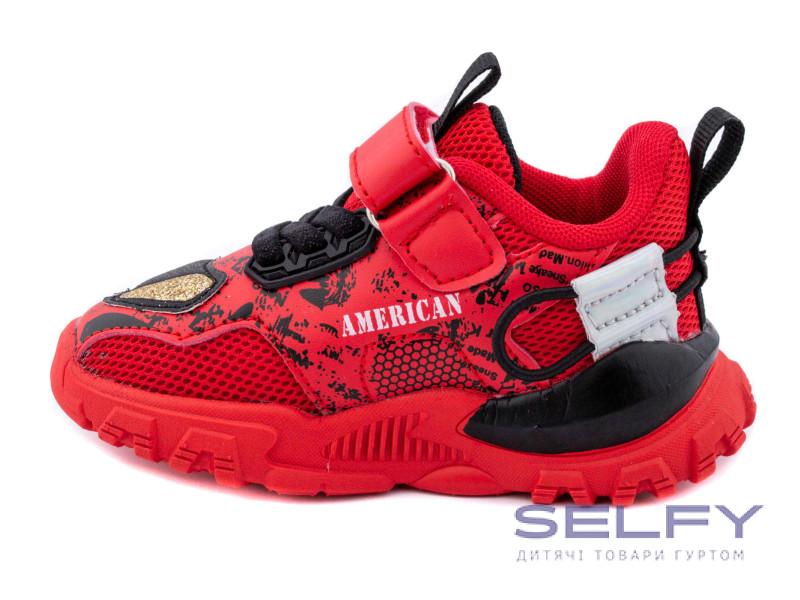 Кросівки дитячі American Club BD 08/21 червоний 22-26, Фото 3
