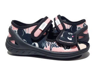 Єва 23-30 чорно-рожевий, котик