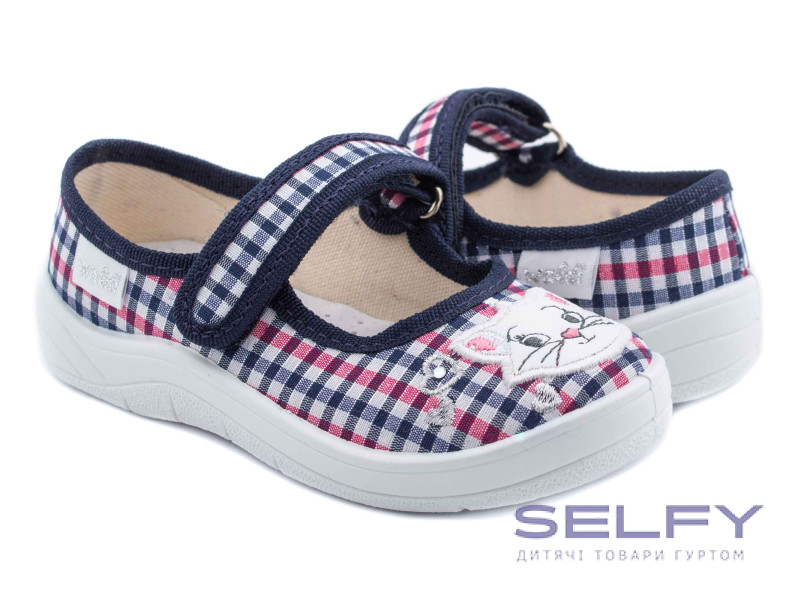 Аліна 24-30 рожево-синя клітинка, котик, Фото 1