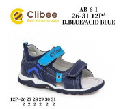 Босоніжки дитячі Clibee AB-6-1 blue-blue 26-31