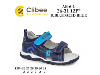 Босоніжки дитячі Clibee AB-6-1 blue-blue 26-31