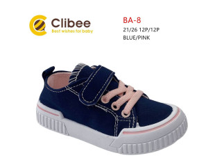 Кеди дитячі Clibee BA-8 blue-pink 21-26
