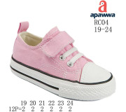 Кеди дитячі Apawwa RC04 d.pink 19-24