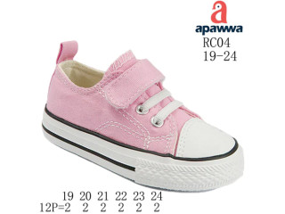 Кеди дитячі Apawwa RC04 d.pink 19-24