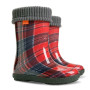 Резинові чобітки Hawai Lux print червона клітинка 28-35 Резинові чобітки Hawai Lux print червона клітинка 28-35