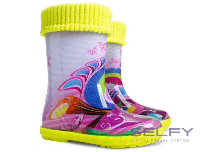 Резинові чобітки Hawai Lux print exclusive хіппі 20-27, Фото 1