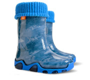 Резиновые сапожки Stormer lux print джинс, звезда 28-35