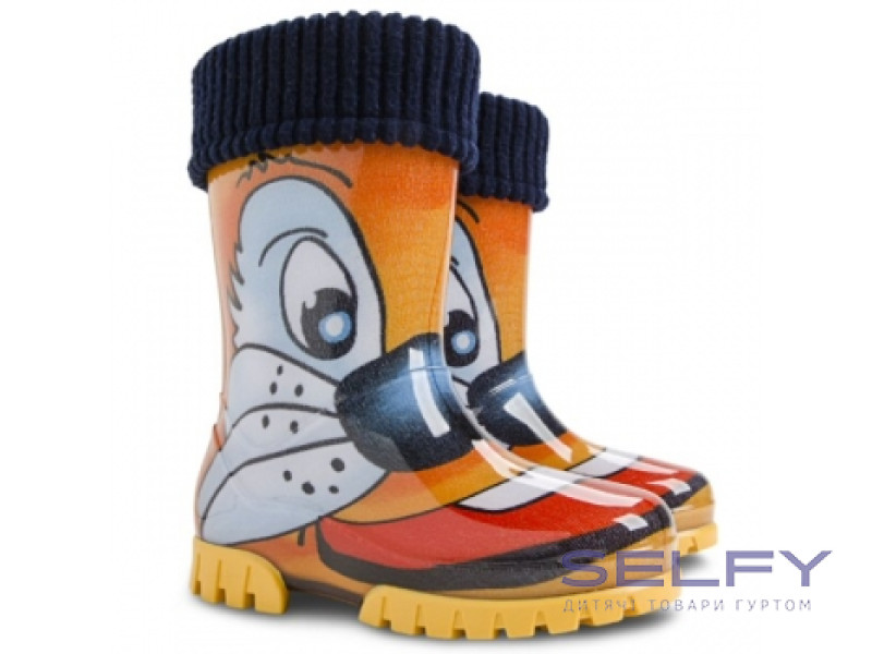 Резинові чобітки Stormer lux print рижий, кіт 20-27, Фото 1