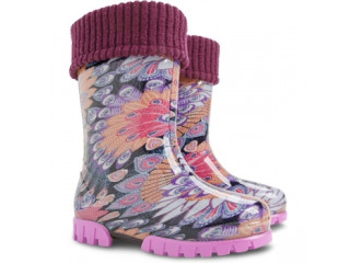 Резиновые сапожки Twister Lux print павлин 20-27