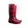 Резиновые сапоги Hawai lady, красная клетка 36-41 (без носка)