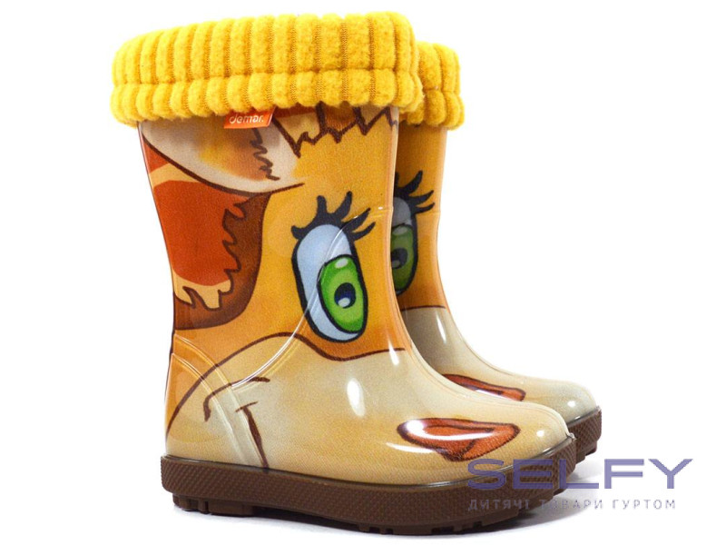 Резинові чобітки Hawai Lux print жирафа 28-35, Фото 1