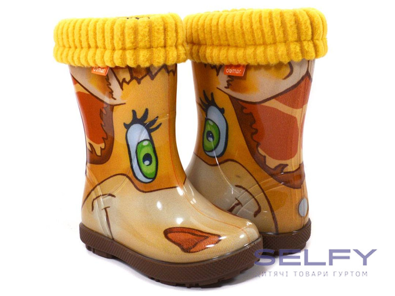 Резинові чобітки Hawai Lux print жирафа 28-35, Фото 3