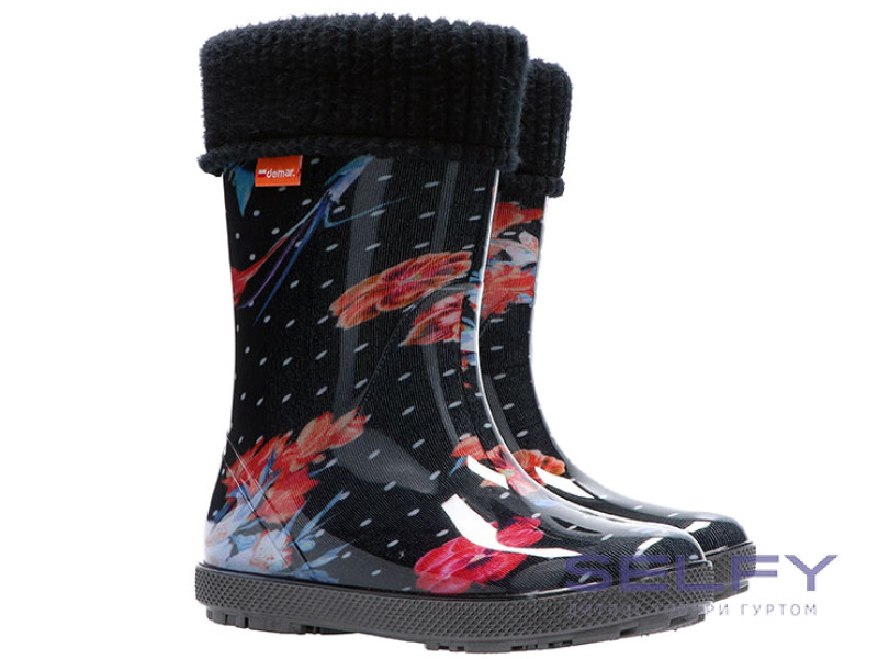 Резиновые сапожки Hawai Lux print цветы 20-27, Фото 1