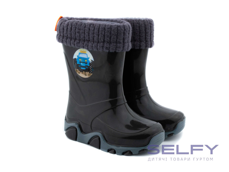 Резиновые сапожки Stormer lux черный 20-27, Фото 1