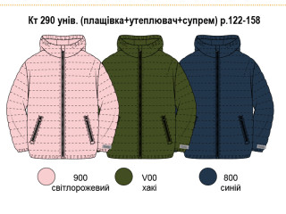 Куртка Bembi КТ290 хакі 122-158