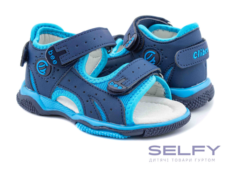 Босоніжки дитячі Clibee A-8-4 blue-l.blue 25-30, Фото 1