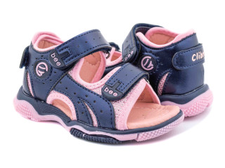Босоніжки дитячі Clibee A-8 d blue-pink (peach) 25-30