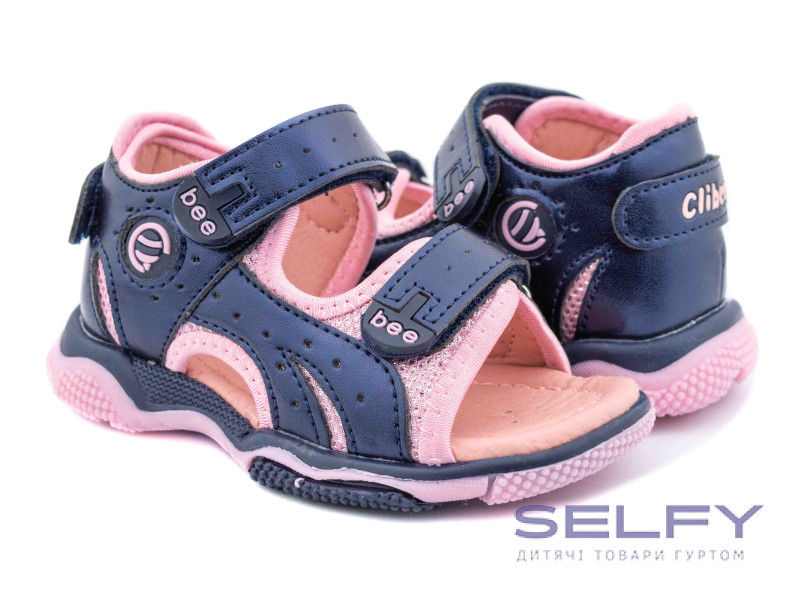 Босоножки детские Clibee A-8 d blue-pink (peach) 25-30, Фото 1