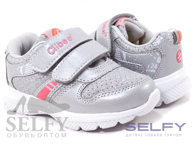Кросівки дитячі Clibee F779 silver-pink 26-31, Фото 1