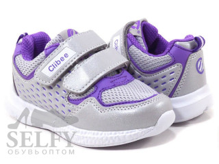Кросівки дитячі Clibee F783 silver-purple 26-31