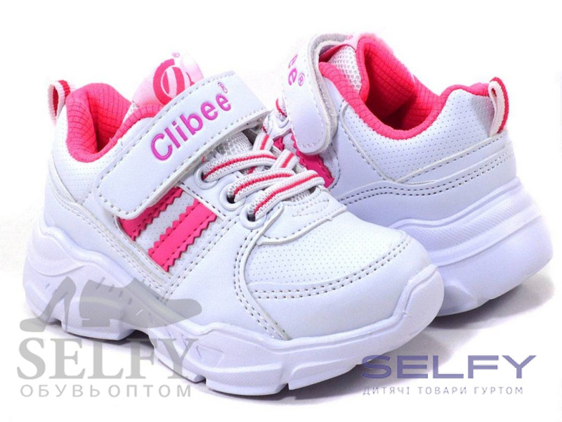 Кросівки дитячі Clibee F820 white-peach 26-31, Фото 1