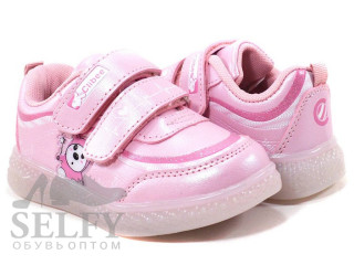 Кросівки дитячі Clibee F778 pink 26-31 LED