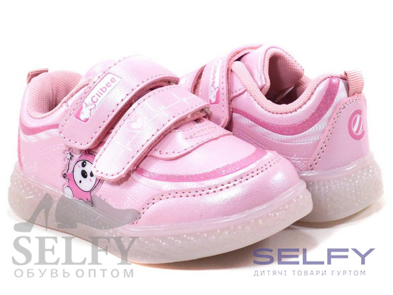 Кросівки дитячі Clibee F778 pink 26-31 LED, Фото 1