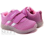 Кросівки дитячі Clibee led F878 pink 26-31
