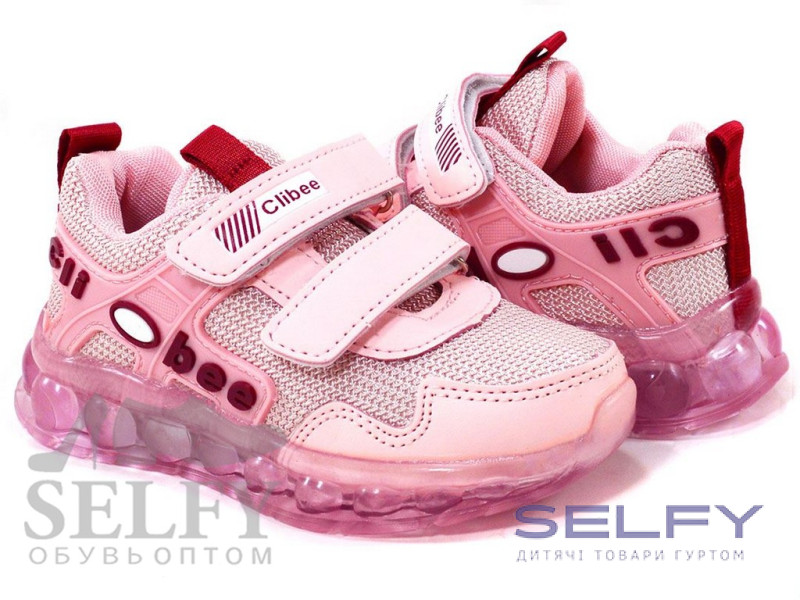 Кросівки дитячі Clibee L-27 pink-wine 26-31, Фото 1