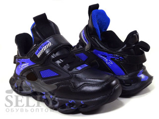 Кроссовки детские Clibee L-71 black-blue 32-37